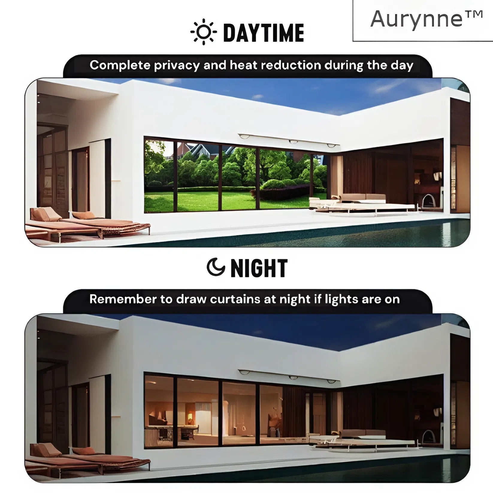 Aurynne™ Window Privacy Film (Large Width)