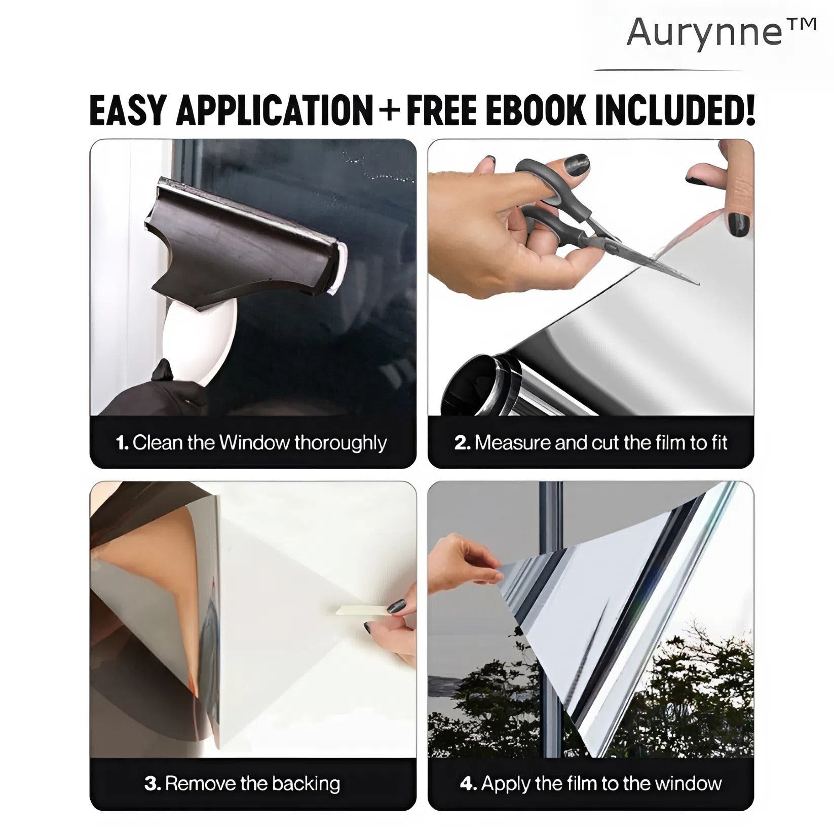 Aurynne™ Window Privacy Film (Large Width)