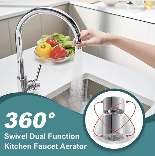 🚿✨360-Degree Swivel Splash-Proof Faucet Aerator