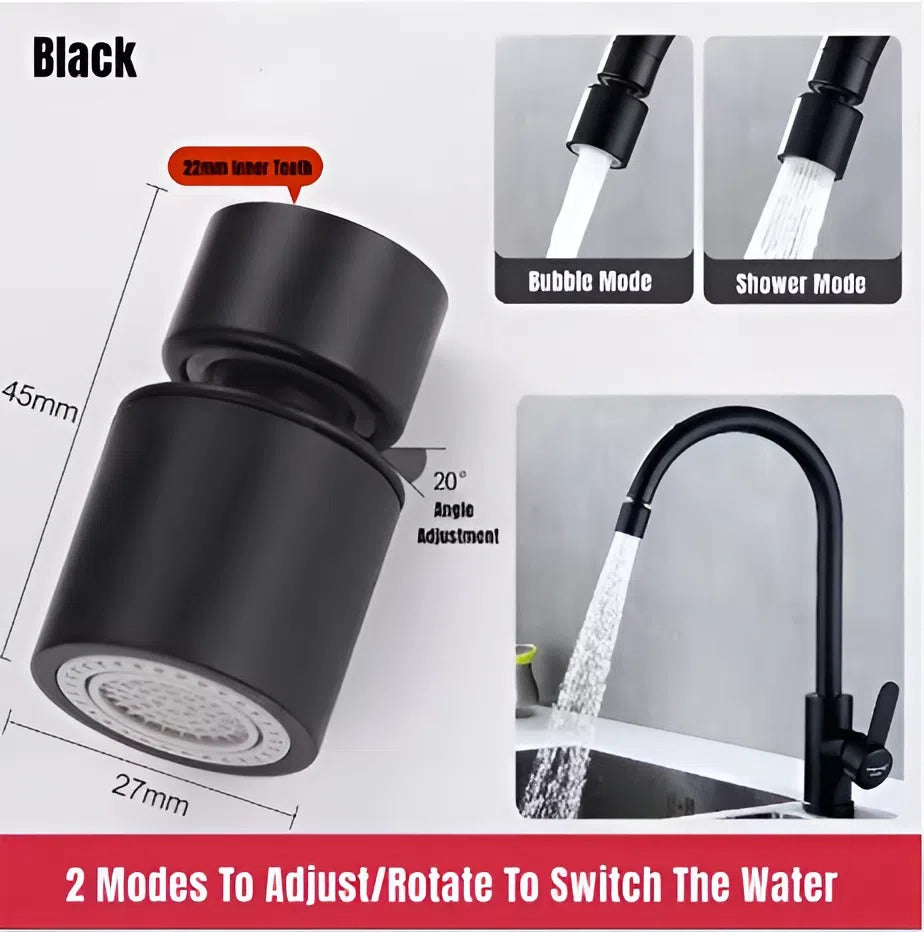 🚿✨360-Degree Swivel Splash-Proof Faucet Aerator