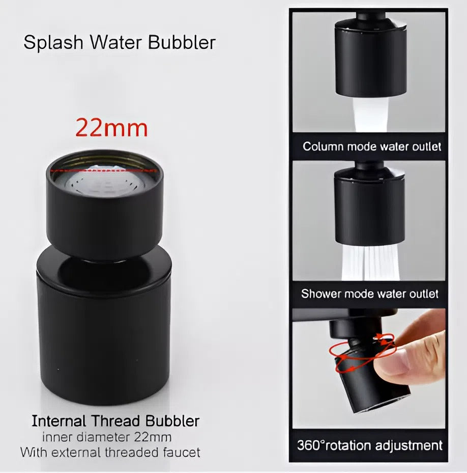 🚿✨360-Degree Swivel Splash-Proof Faucet Aerator